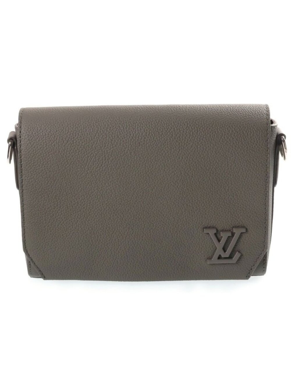Louis Vuitton LV Aerogram Takeoff Messenger Shoulder Bag Khaki Green Leather